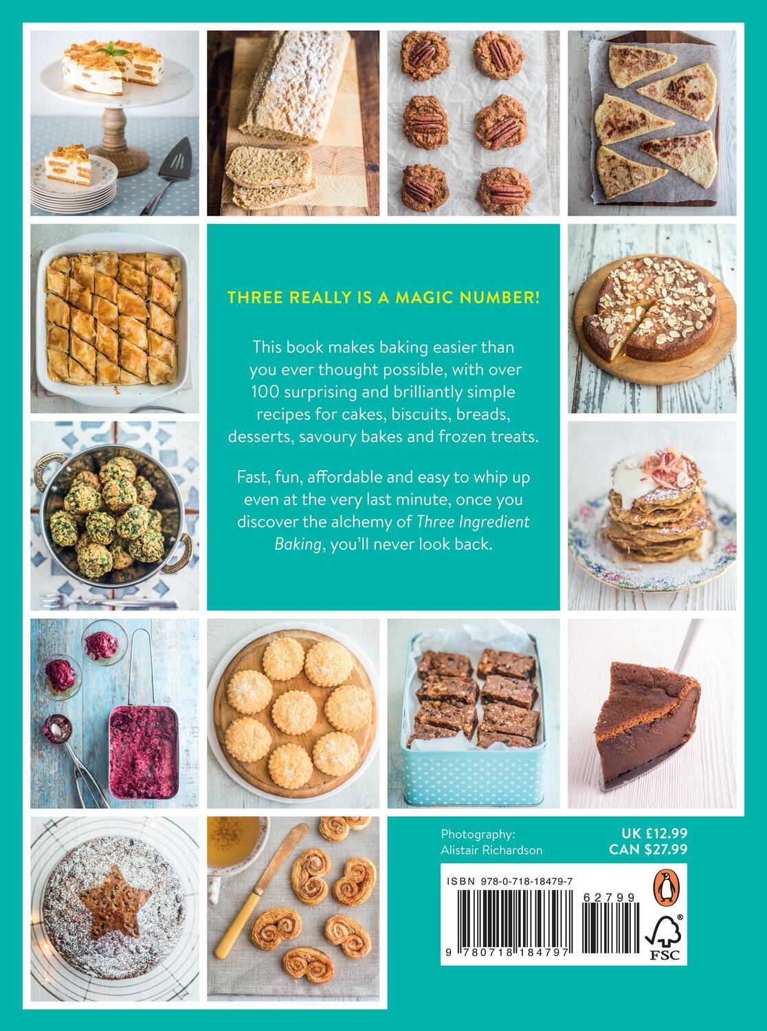 Rückseite: 9780718184797 | Three Ingredient Baking | Sarah Rainey | Taschenbuch | Englisch | 2018