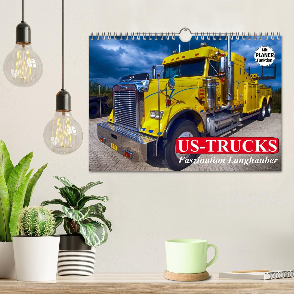 Bild: 9783435484430 | US-Trucks. Faszination Langhauber (Wandkalender 2025 DIN A4 quer),...