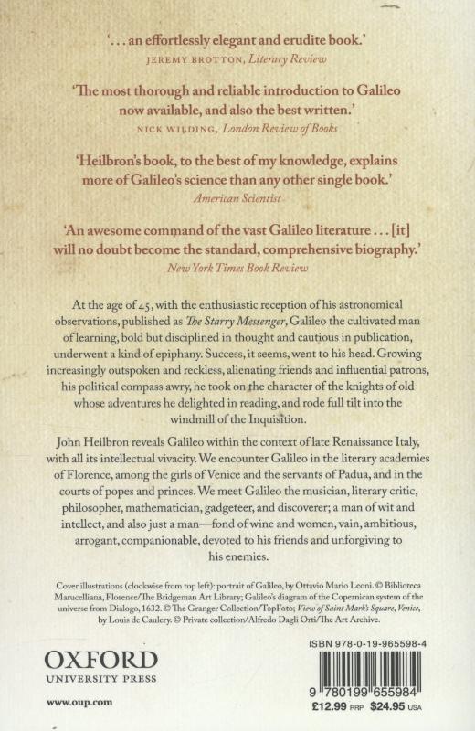 Rückseite: 9780199655984 | Galileo | John L. Heilbron | Taschenbuch | Englisch | 2012