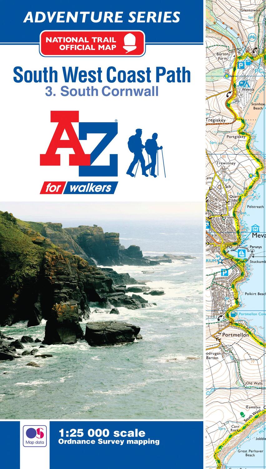 Cover: 9781782571575 | SW Coast Path South Cornwall Adventure Atlas | Taschenbuch | 68 S.