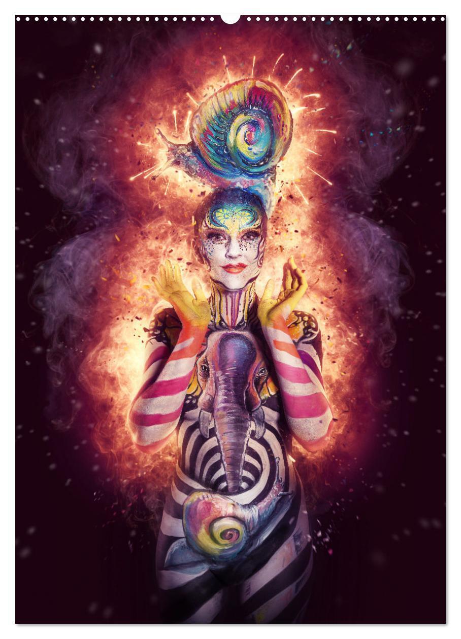 Bild: 9783435933143 | Bodypainting Adventures (Wandkalender 2025 DIN A2 hoch), CALVENDO...