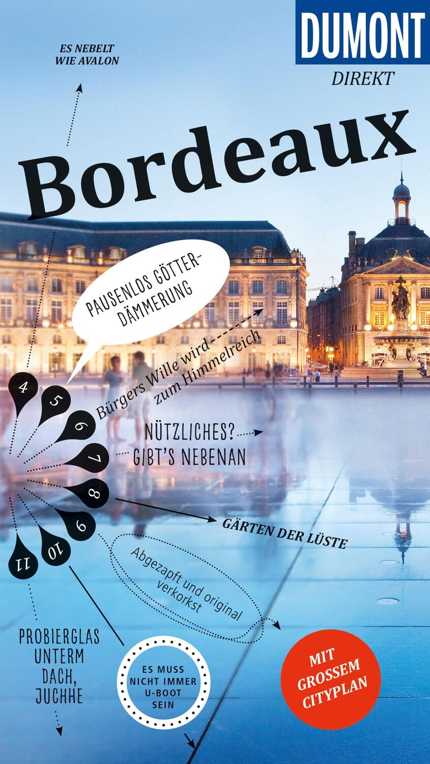 Cover: 9783616010007 | DuMont direkt Reiseführer Bordeaux | Mit großem Cityplan 1:12000