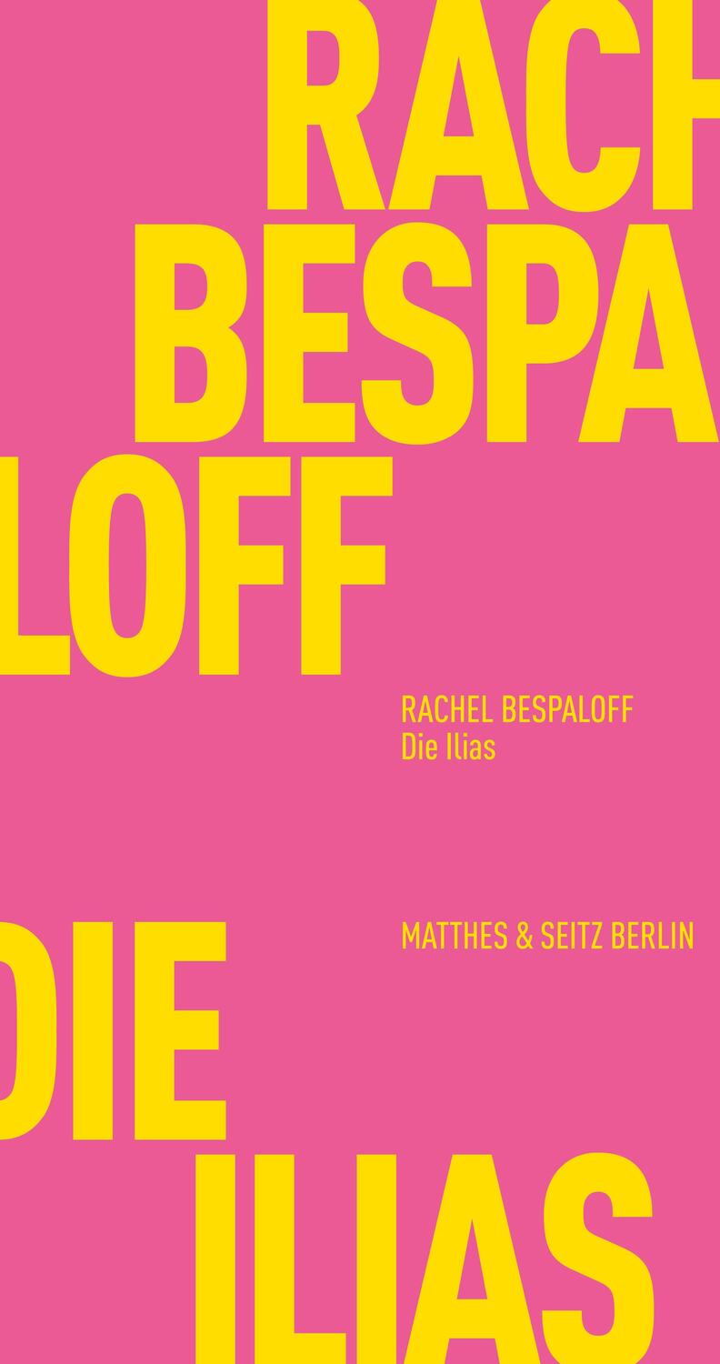 Cover: 9783957574534 | Die Ilias | Rachel Bespaloff | Taschenbuch | Fröhliche Wissenschaft