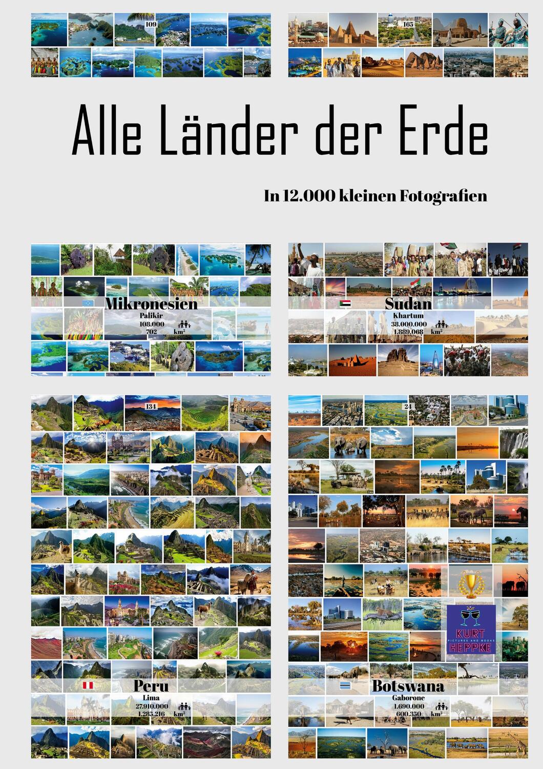 Cover: 9783756295241 | Alle Länder der Erde | In 12.000 kleinen Fotografien | Kurt Heppke