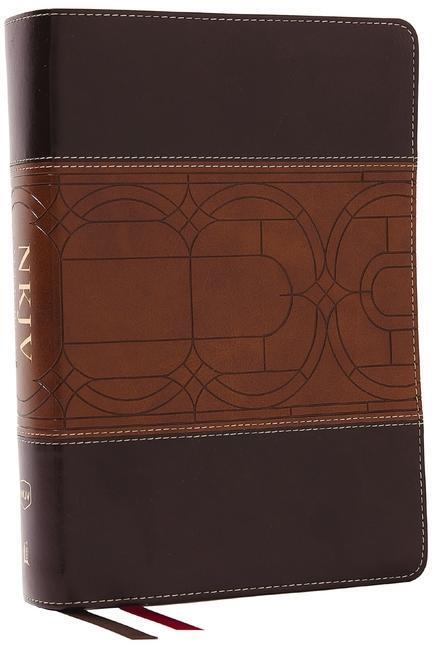 Cover: 9781400335282 | NKJV Study Bible, Leathersoft, Brown, Full-Color, Comfort Print | Buch