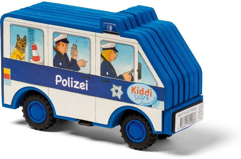 Cover: 9783401709086 | Mein Kiddilight-Auto. Polizei | Mit Aufziehmechanismus | Urs Wagner