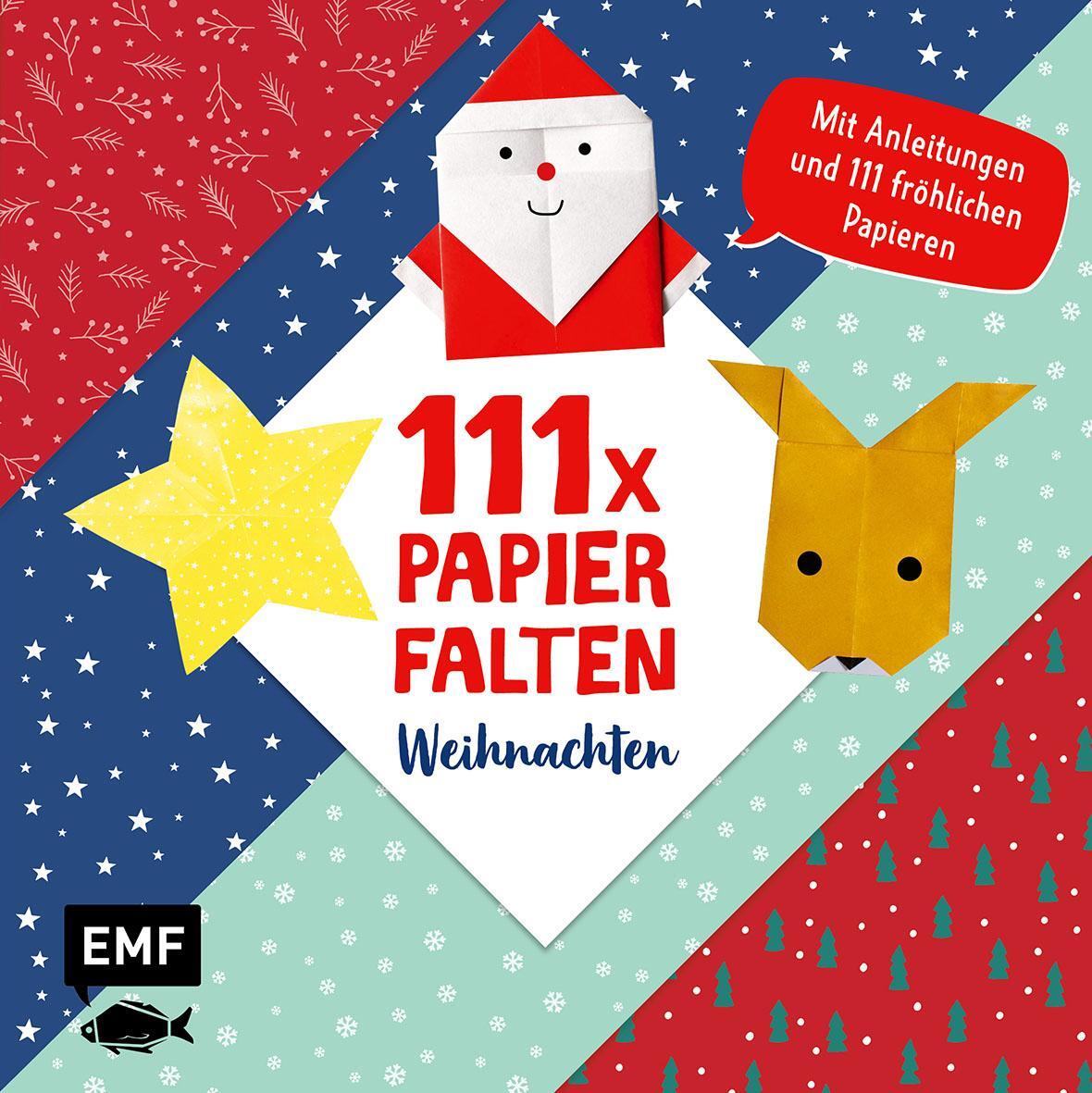 Cover: 9783960936077 | 111 x Papierfalten - Weihnachten | Thade Precht | Taschenbuch | 2020