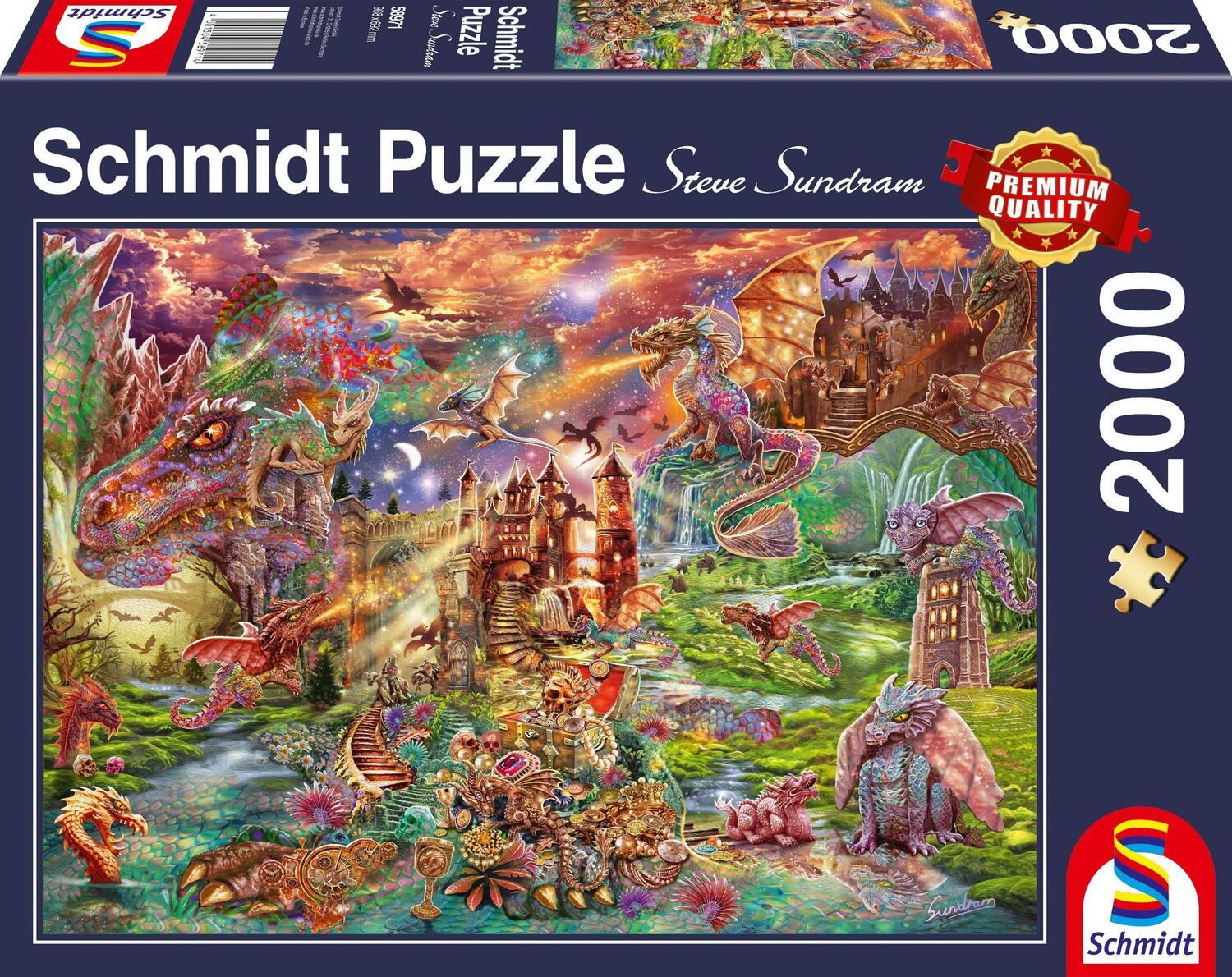 Cover: 4001504589714 | Der Schatz der Drachen Puzzle 2.000 Teile | Erwachsenenpuzzle Standard