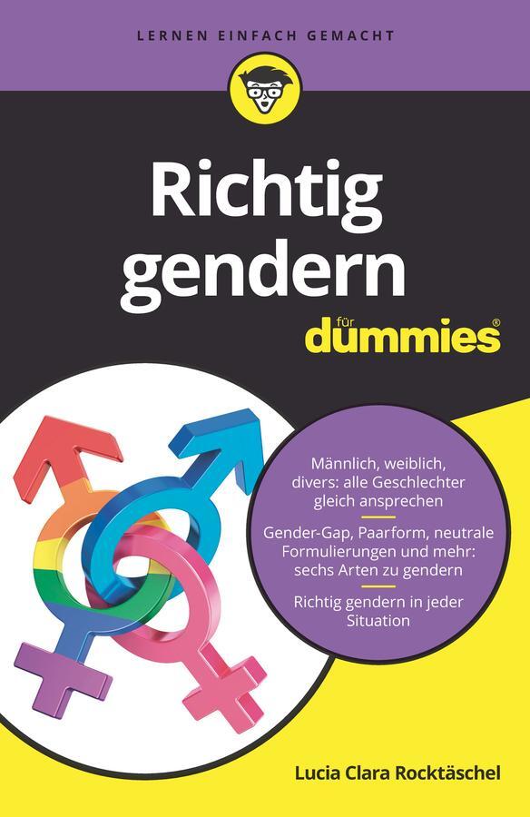 Cover: 9783527718184 | Richtig gendern für Dummies | Lucia Clara Rocktäschel | Taschenbuch