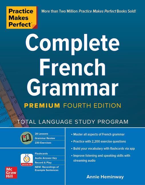 Cover: 9781260463170 | Practice Makes Perfect: Complete French Grammar, Premium Fourth...