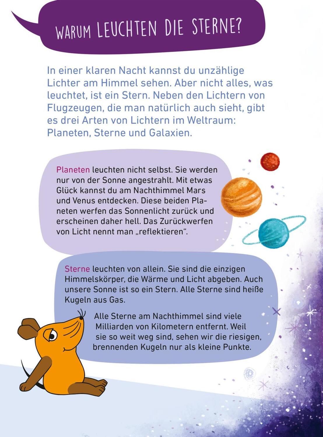 Bild: 9783551253798 | Frag doch mal ... die Maus: Die wichtigsten Fragen zum Weltraum | Buch