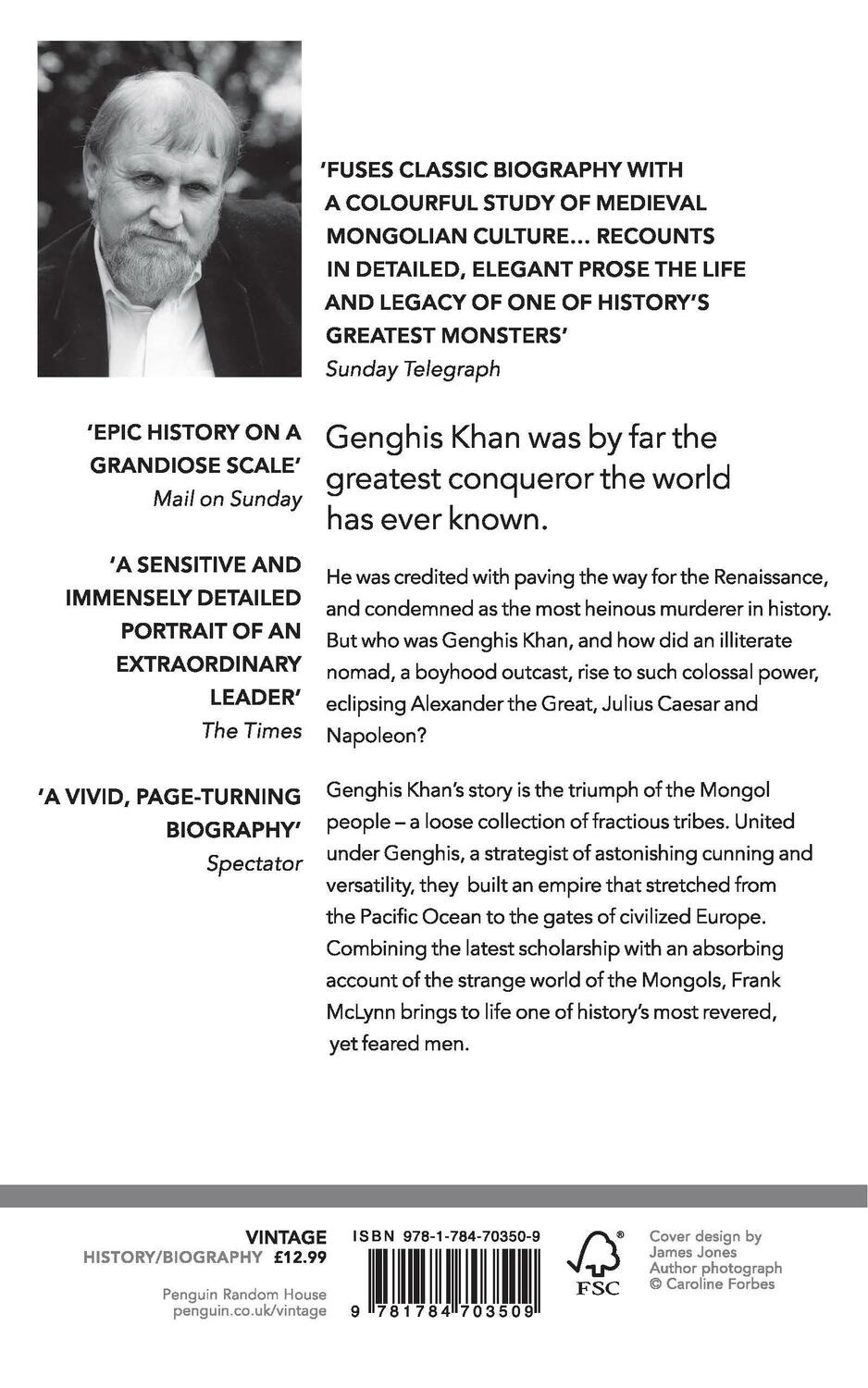 Rückseite: 9781784703509 | Genghis Khan | The Man Who Conquered the World | Frank McLynn | Buch