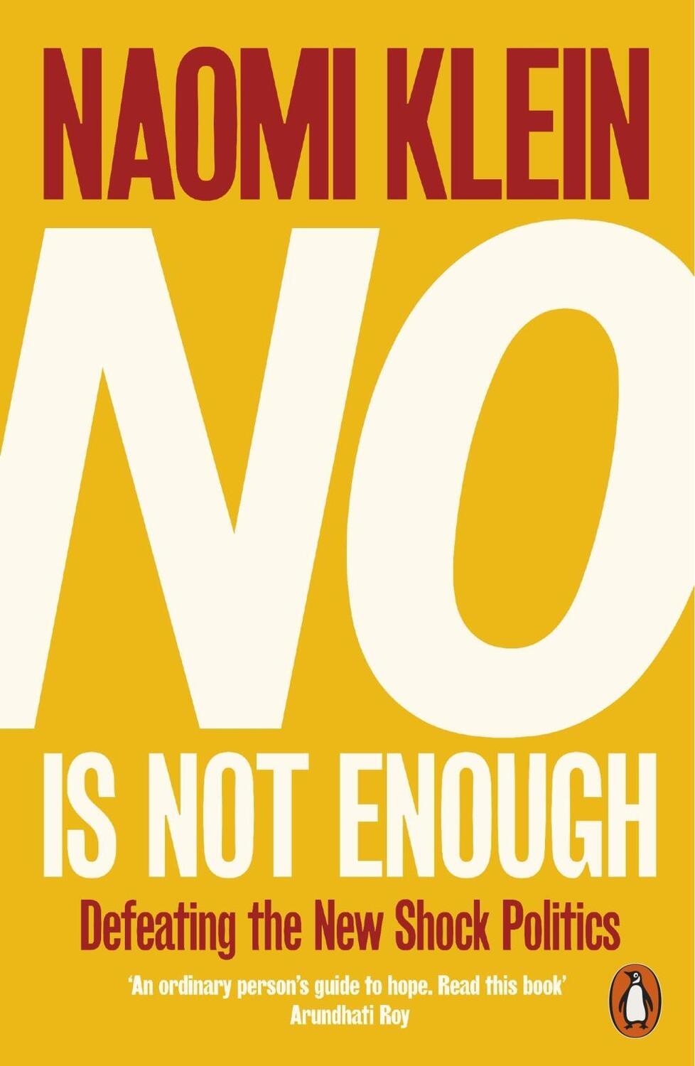 Cover: 9780141986791 | No Is Not Enough | Defeating the New Shock Politics | Naomi Klein