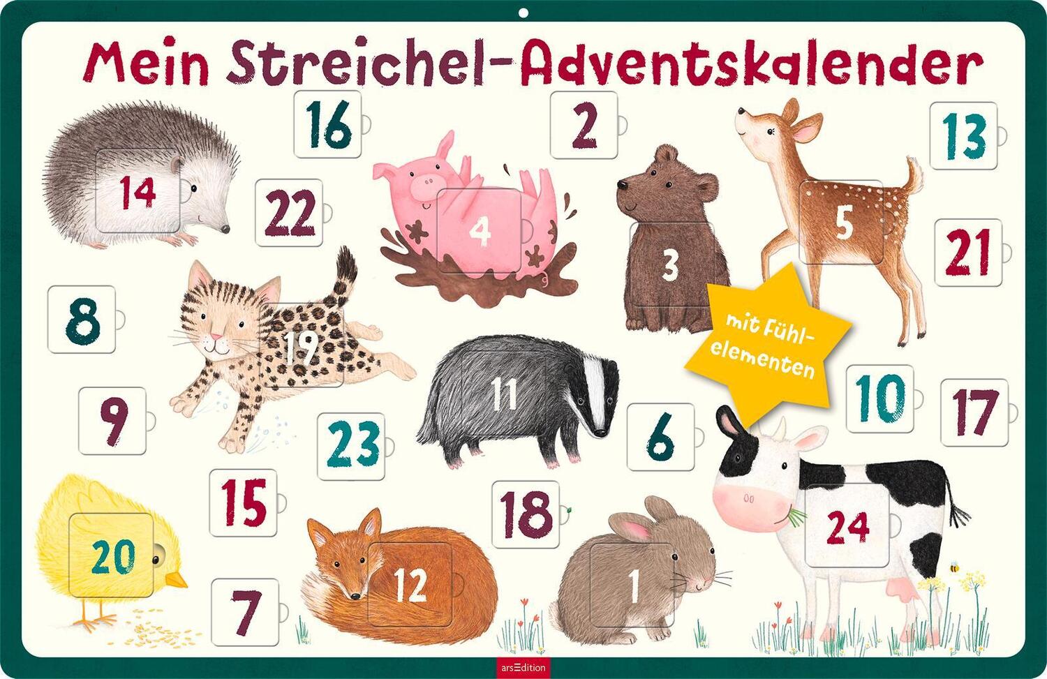 Bild: 4014489134077 | Mein Streichel-Adventskalender | Adventskalender mit Fühlelementen