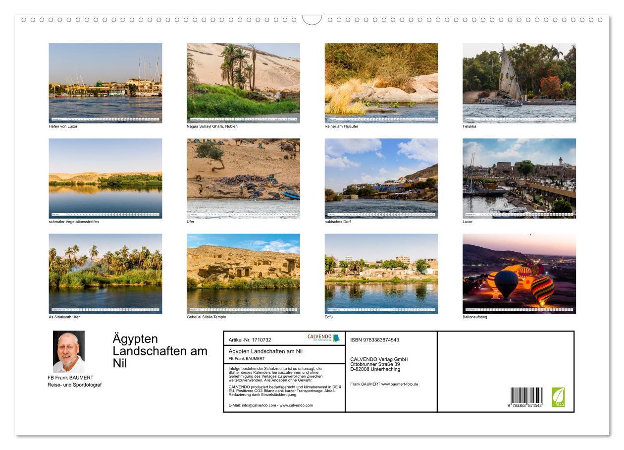 Bild: 9783383874543 | Ägypten Landschaften am Nil (Wandkalender 2025 DIN A2 quer),...