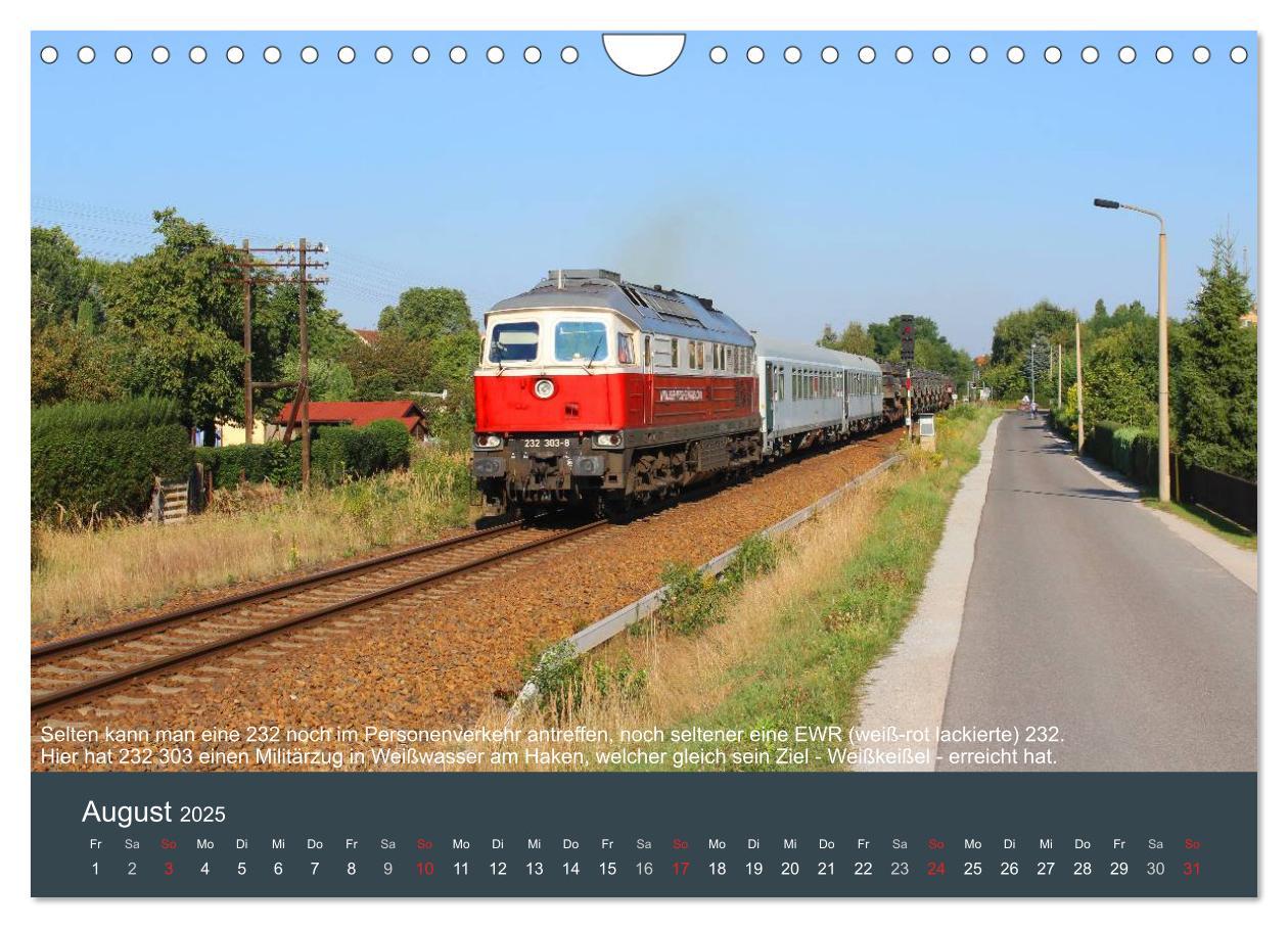 Bild: 9783435624973 | Mit Diesellokomotiven quer durch die Lausitz - 2025 (Wandkalender...