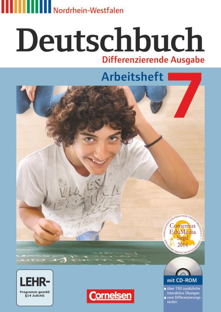 Cover: 9783060627196 | Deutschbuch 7. Schuljahr. Arbeitsheft mit Lösungen und...