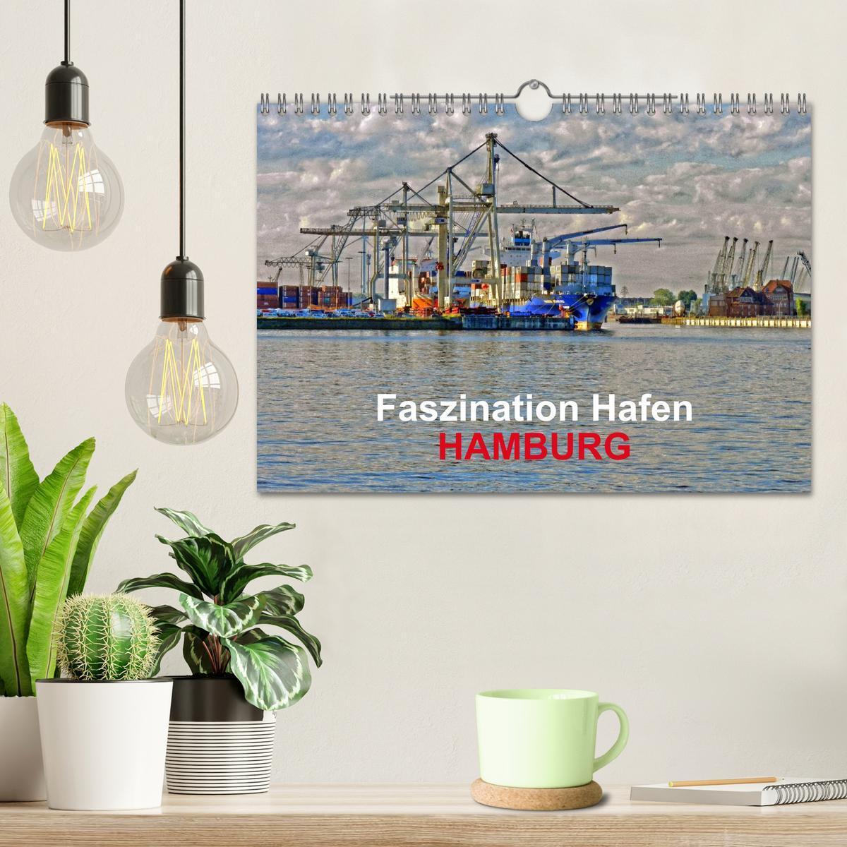 Bild: 9783435690640 | Faszination Hafen - Hamburg (Wandkalender 2025 DIN A4 quer),...