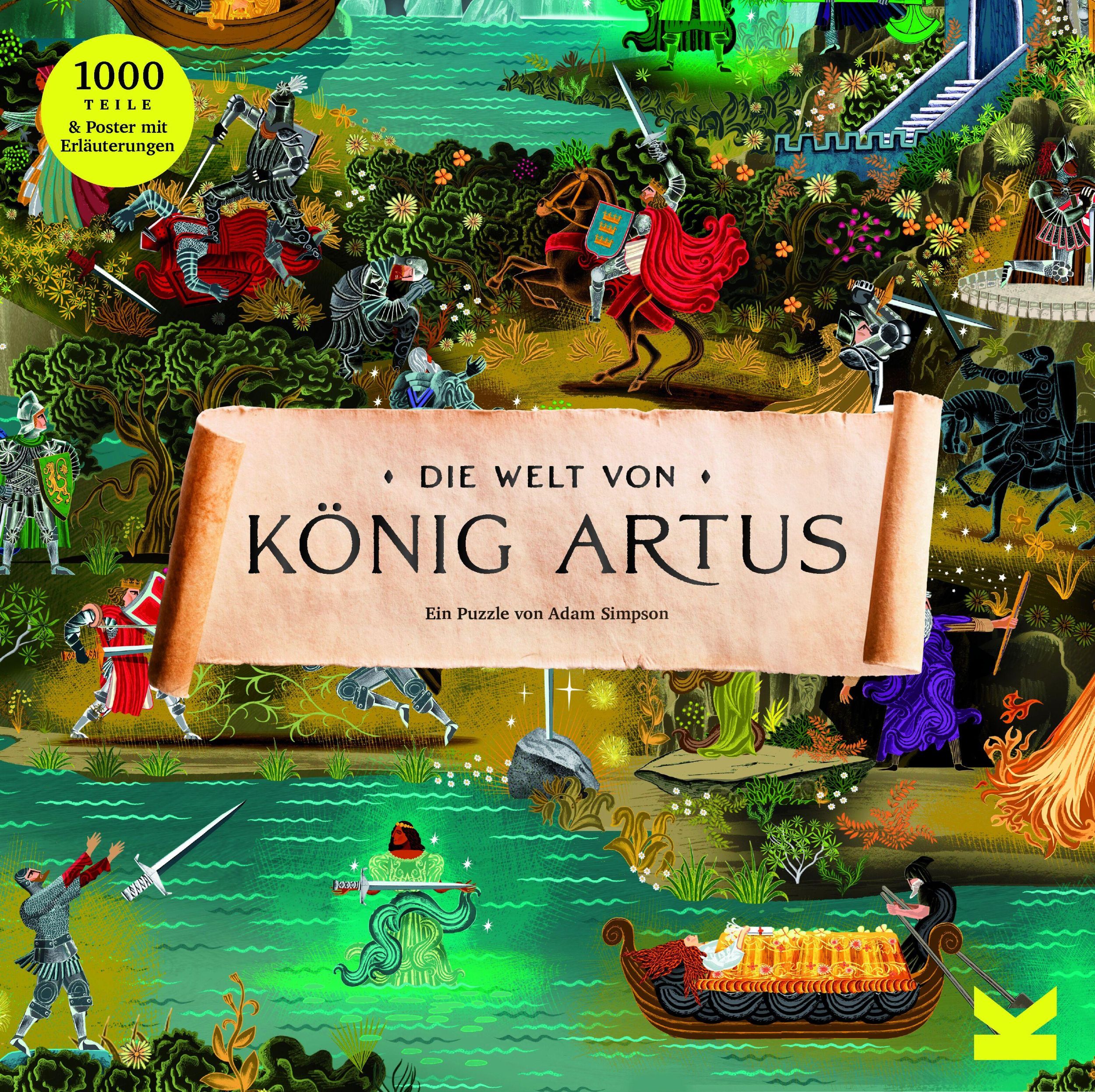 Cover: 9783962443658 | Die Welt von König Artus - Puzzle 1000 Teile | Ein 1000-Teile-Puzzle