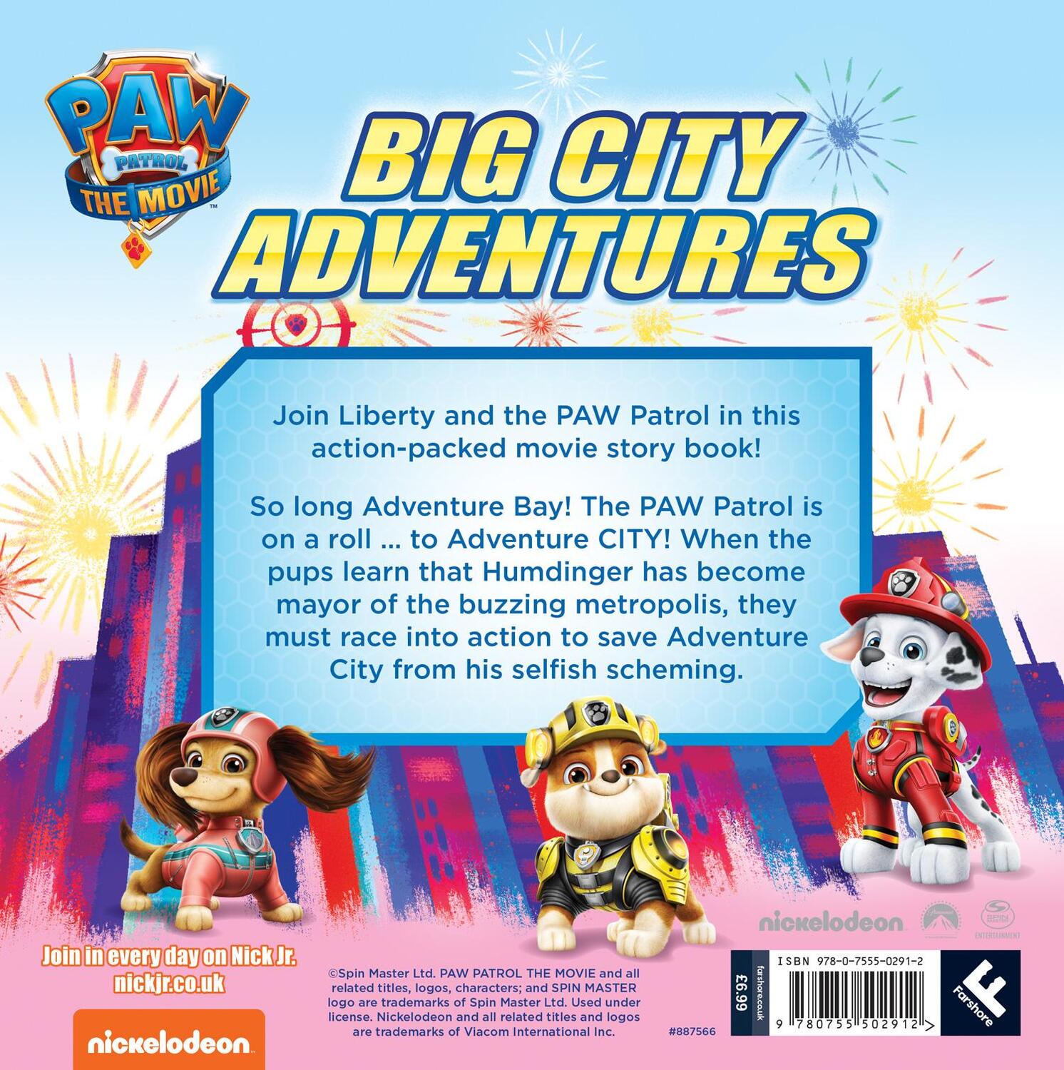 Rückseite: 9780755502912 | PAW Patrol Picture Book - The Movie: Big City Adventures | Paw Patrol