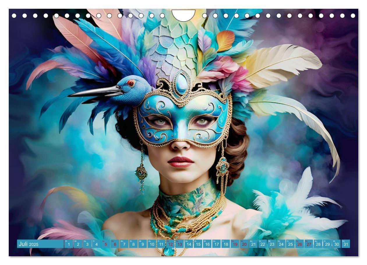 Bild: 9783383798306 | Maskerade Deluxe (Wandkalender 2025 DIN A4 quer), CALVENDO...