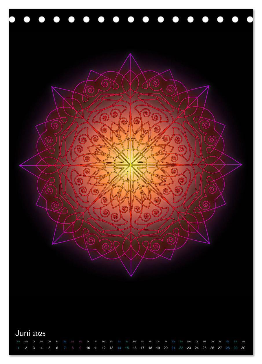 Bild: 9783435951956 | Mandala-Kalender 2025 (Tischkalender 2025 DIN A5 hoch), CALVENDO...