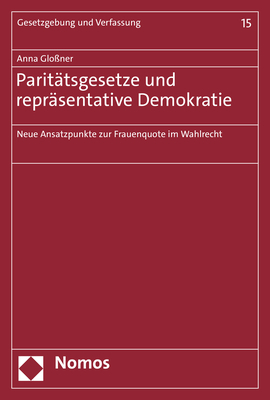Cover: 9783848788514 | Paritätsgesetze und repräsentative Demokratie | Anna Gloßner | Buch