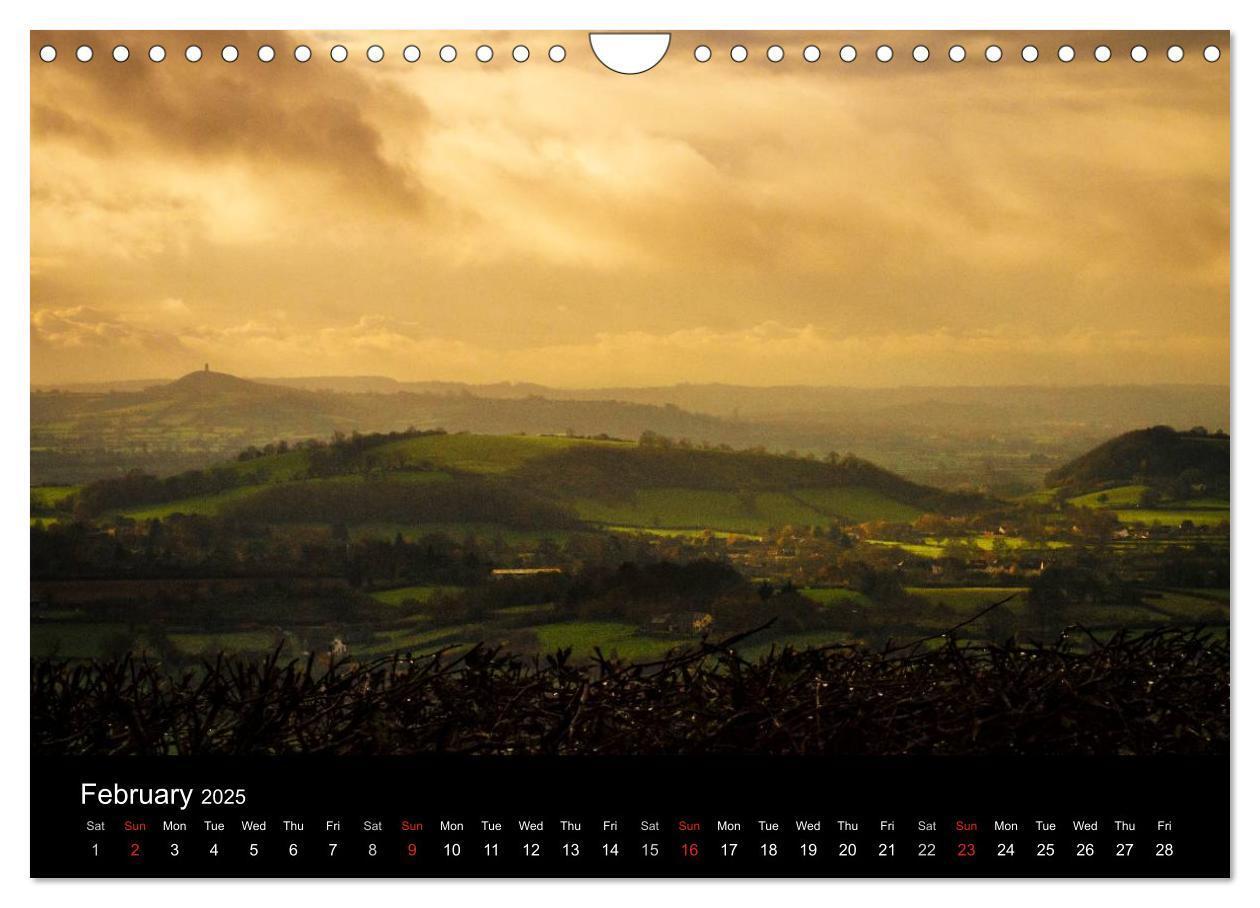 Bild: 9781325956593 | Glastonbury Tor (Wall Calendar 2025 DIN A4 landscape), CALVENDO 12...