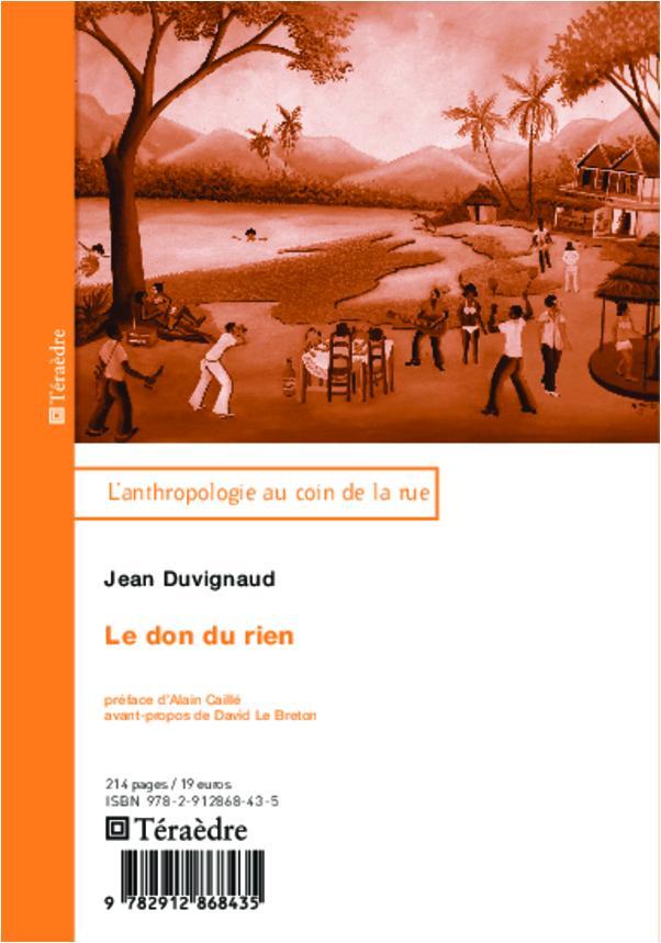 Cover: 9782912868435 | Le don du rien | Jean Duvignaud | Taschenbuch | Paperback | 216 S.