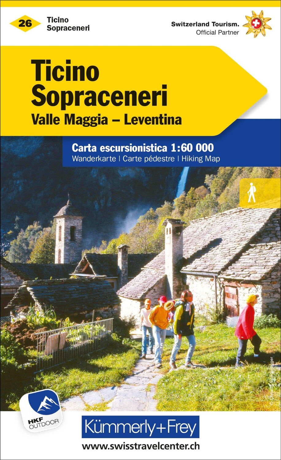 Cover: 9783259022269 | Kümmerly+Frey Wanderkarte 26 Ticino, Sopraceneri 1:60.000 | AG | 2022