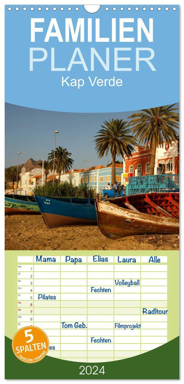 Cover: 9783383066368 | Familienplaner 2024 - Kap Verde mit 5 Spalten (Wandkalender, 21 x...