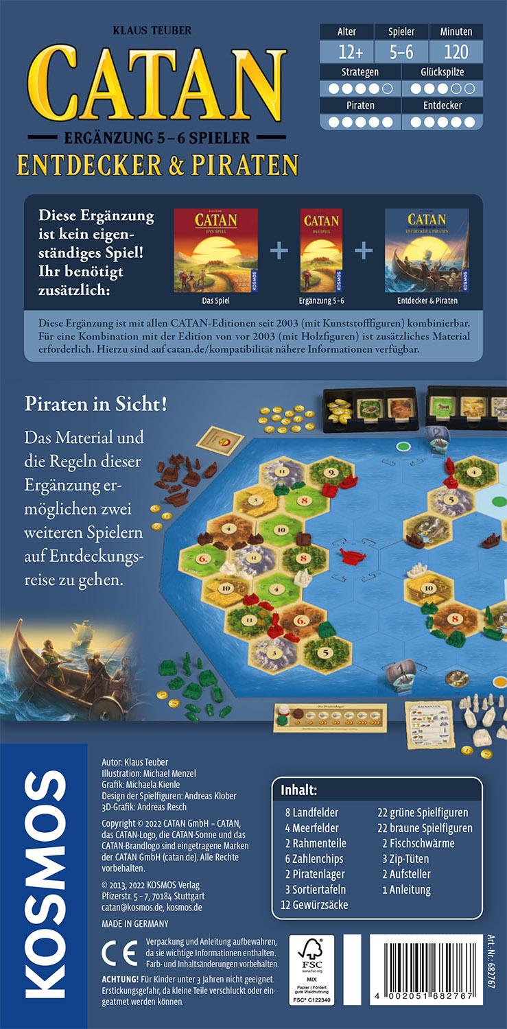 Bild: 4002051682767 | CATAN - Ergänzung 5-6 Spieler - Entdecker &amp; Piraten | Klaus Teuber