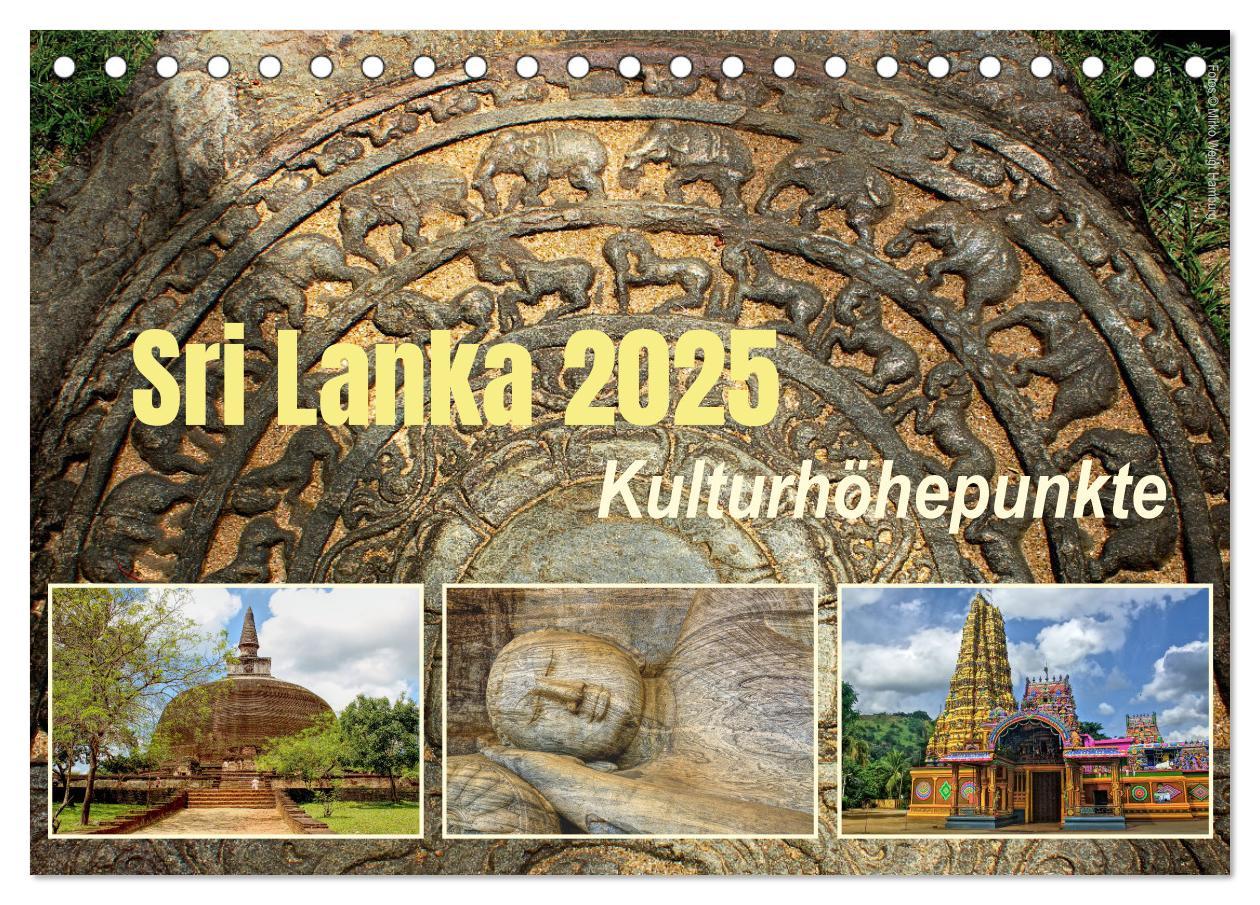 Cover: 9783435601943 | Sri Lanka 2025 Kulturhöhepunkte (Tischkalender 2025 DIN A5 quer),...