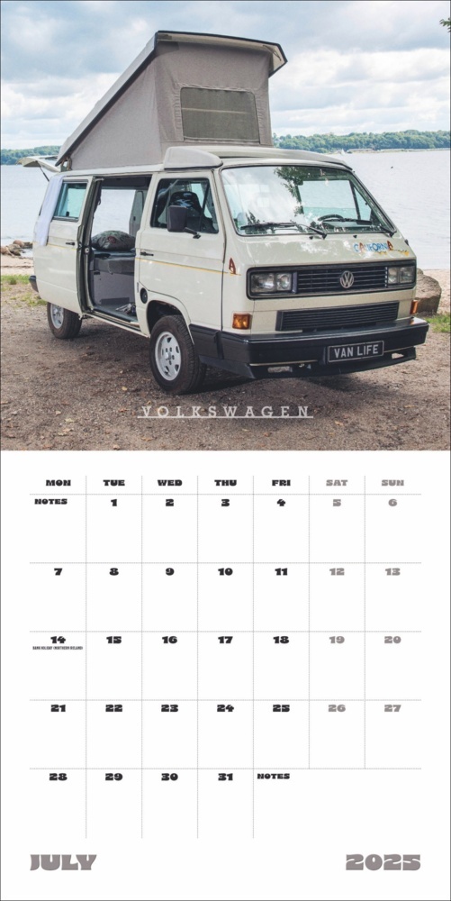 Bild: 9783840196799 | Camper Vans Broschurkalender 2025 | Kalender | 28 S. | Englisch | 2025