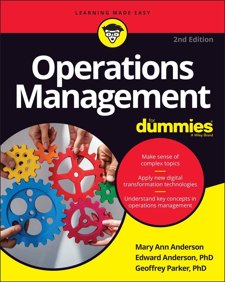 Cover: 9781119843108 | Operations Management for Dummies | Mary Ann Anderson (u. a.) | Buch