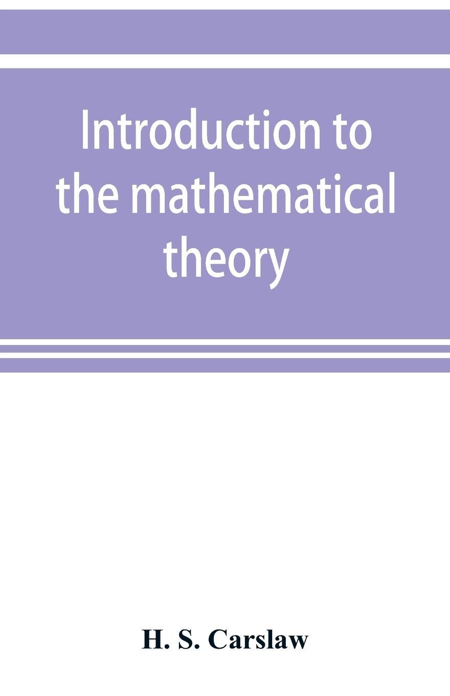 Cover: 9789353899073 | Introduction to the mathematical theory of the conduction of heat...