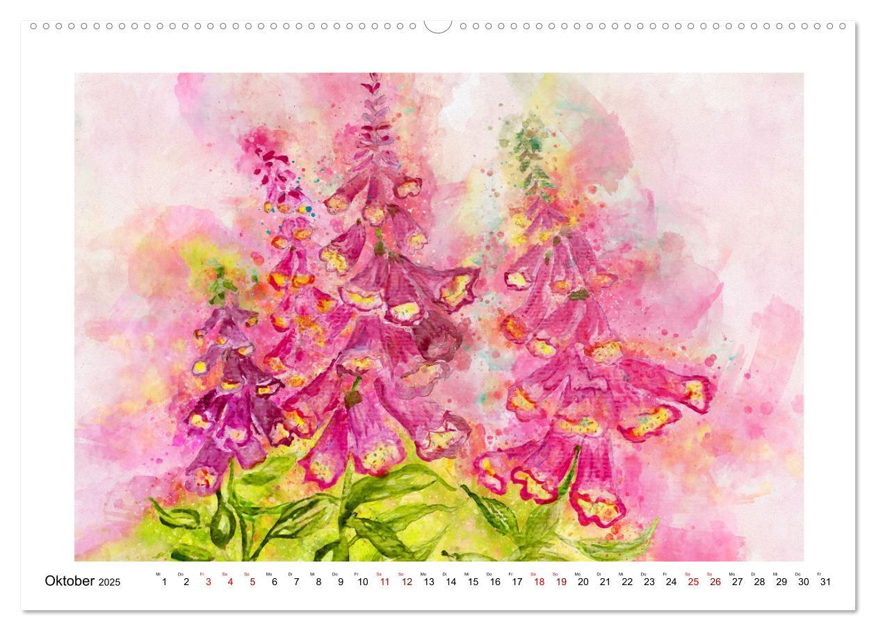 Bild: 9783383977060 | Blüten &amp; Blumen Aquarelle - Farbenfrohe Schönheiten (Wandkalender...