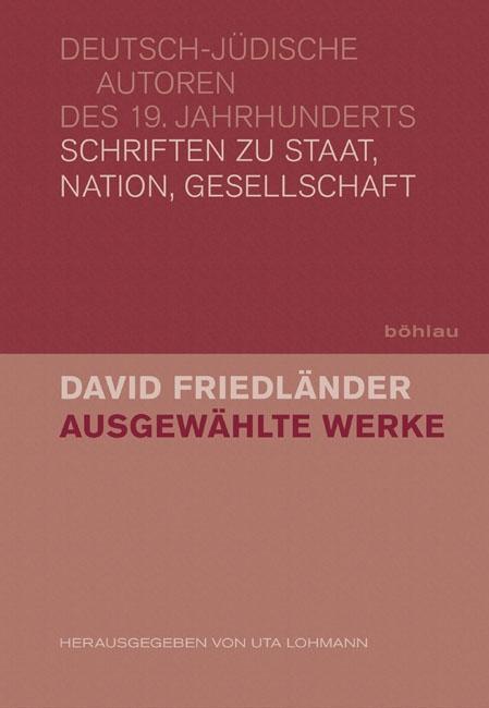 Cover: 9783412209384 | David Friedländer | David Friedländer | Buch | 324 S. | Deutsch | 2013
