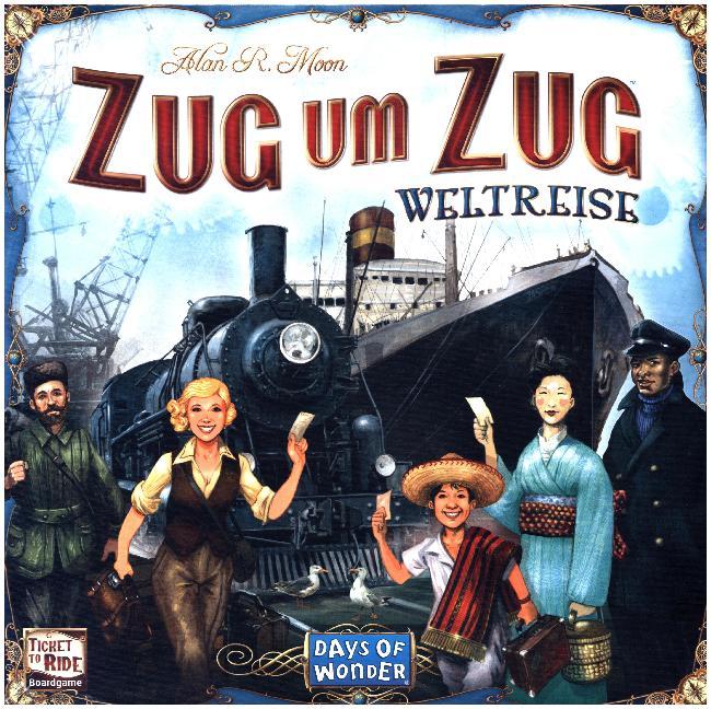 Cover: 824968720325 | Zug um Zug, Weltreise (Spiel) | Alan R. Moon | Spiel | In Spielebox