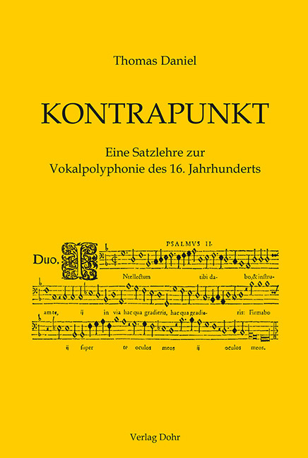 Cover: 9783868461329 | Kontrapunkt | Eine Satzlehre zur Vokalpolyphonie des 16. Jahrhunderts