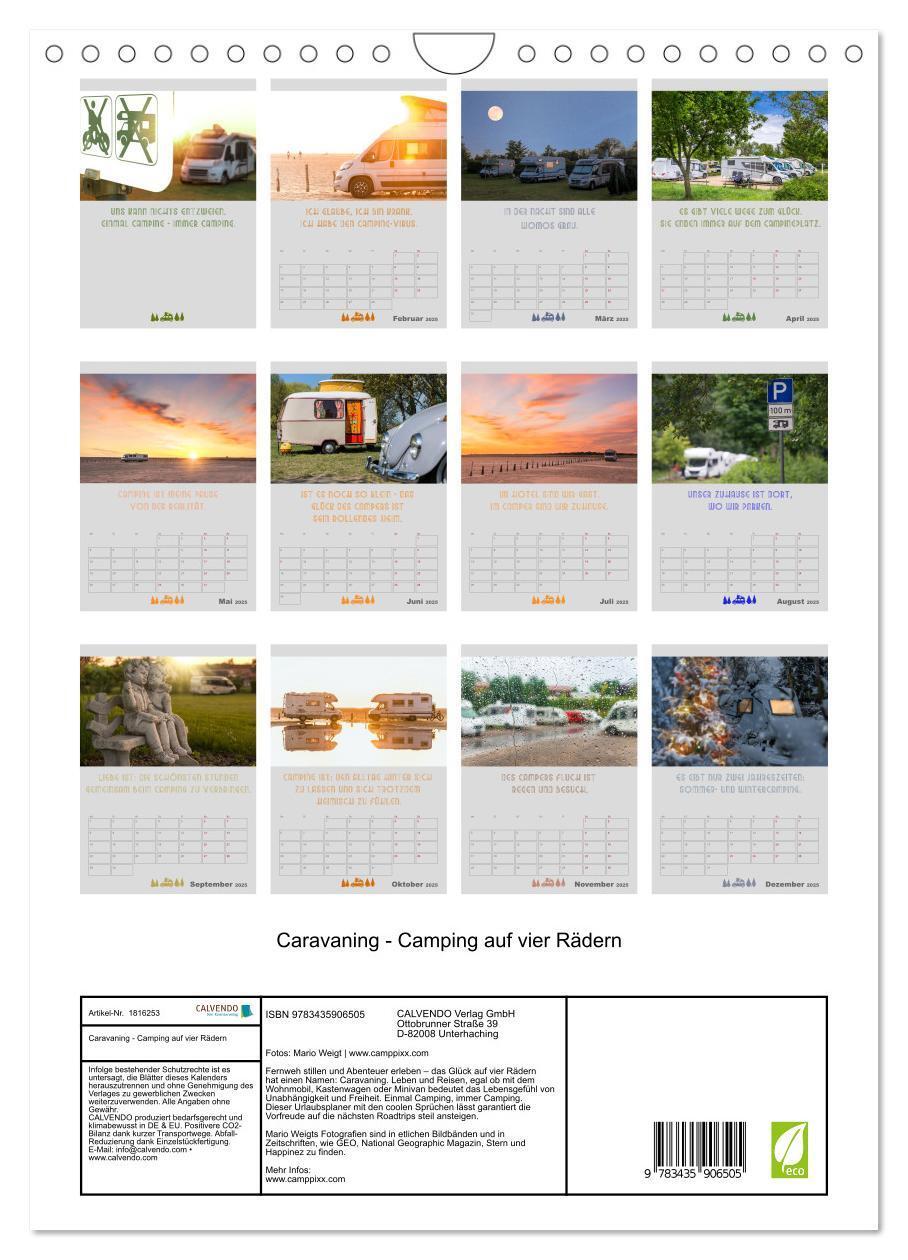 Bild: 9783435906505 | Caravaning - Camping auf vier Rädern (Wandkalender 2025 DIN A4...