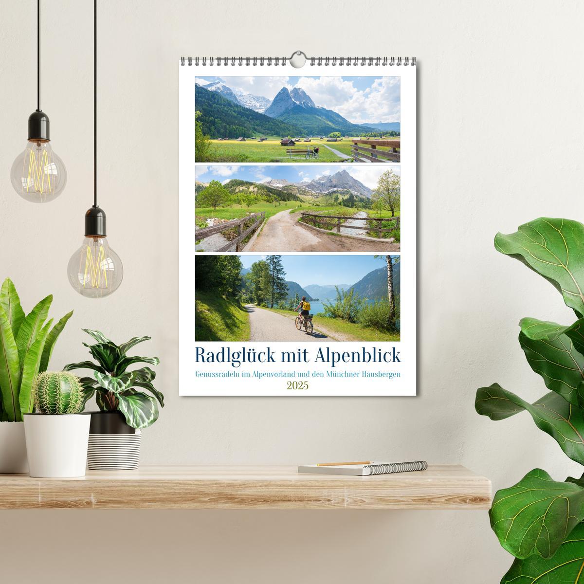 Bild: 9783435886173 | Radlglück mit Alpenblick 2025 (Wandkalender 2025 DIN A3 hoch),...