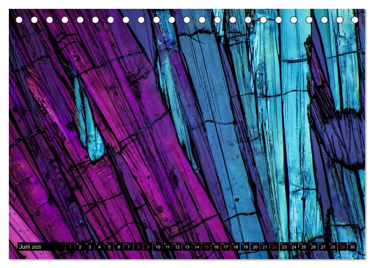 Bild: 9783435612277 | Mikrokristalle in polarisiertem Licht (Tischkalender 2025 DIN A5...