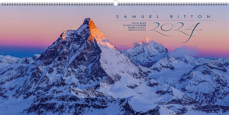 Cover: 9783038184737 | Schweizer Alpen Kalender 2024 | Samuel Bitton | Kalender | Deutsch