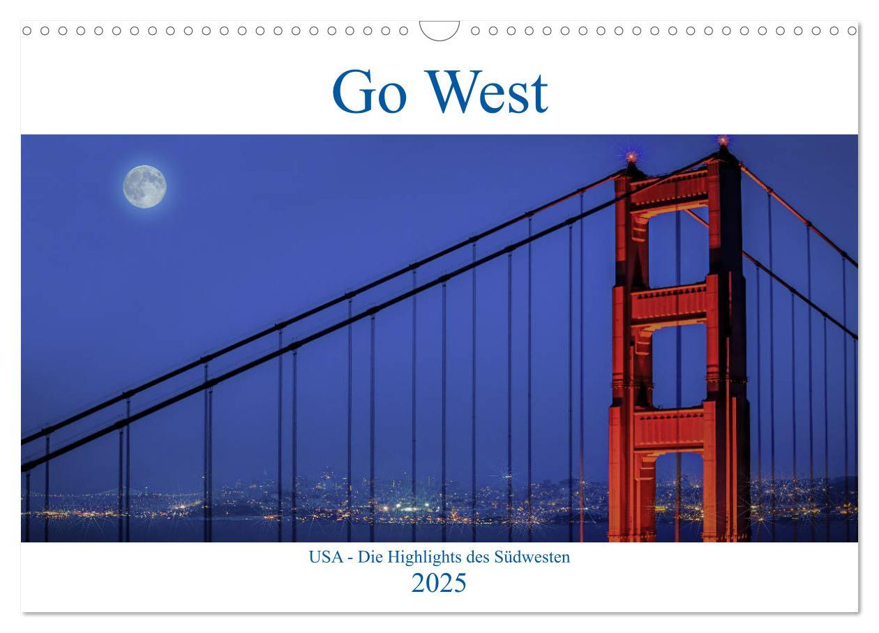 Cover: 9783435358175 | Go West. USA - Die Highlights des Südwesten (Wandkalender 2025 DIN...