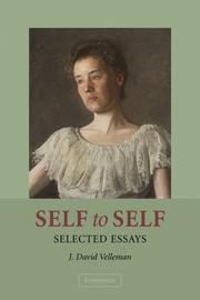 Cover: 9780521854290 | Self to Self | J. David Velleman | Buch | Englisch | 2016