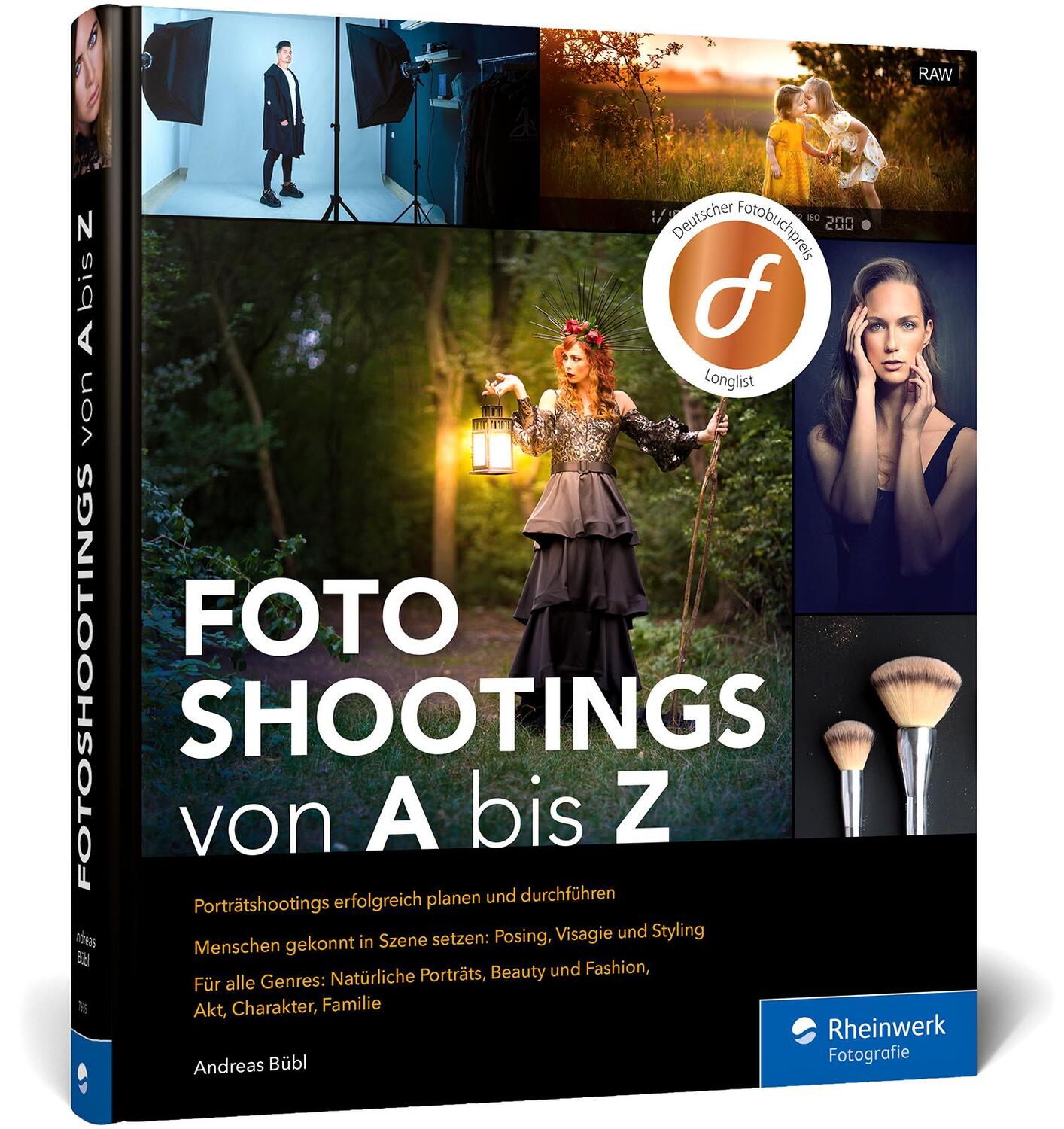 Cover: 9783836279352 | Fotoshootings von A bis Z | Andreas Bübl | Buch | Rheinwerk Fotografie