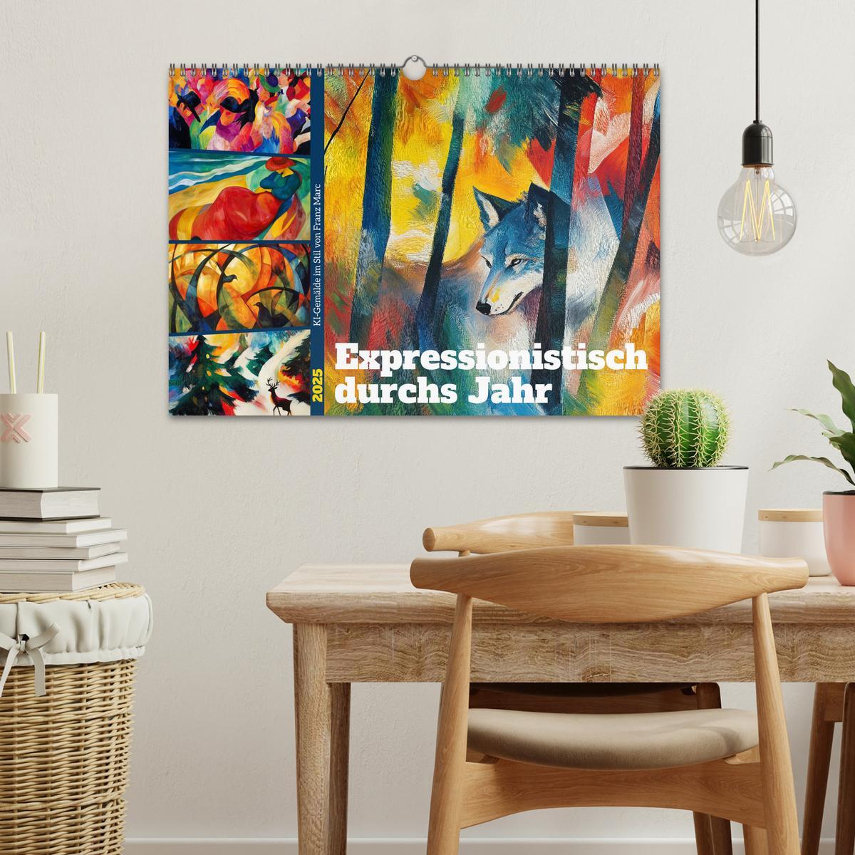 Bild: 9783457238158 | Expressionistisch durchs Jahr (Wandkalender 2025 DIN A3 quer),...