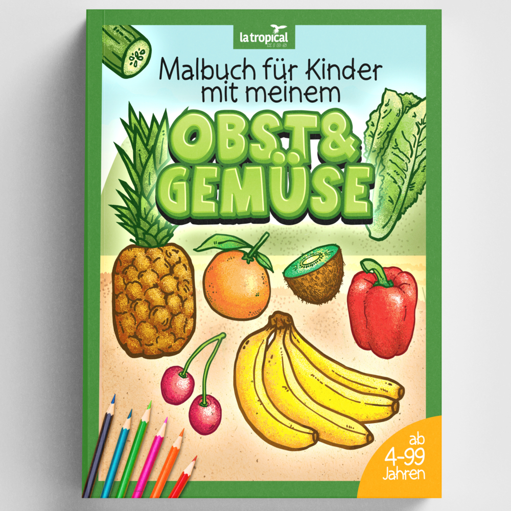 Cover: 9783969080320 | Malbuch für Kinder mit meinem Obst und Gemüse | David Ludwig | Buch