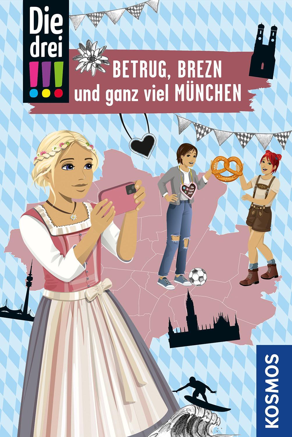 Cover: 9783440177471 | Die drei !!!, Betrug, Brezn und ganz viel München | Henriette Wich
